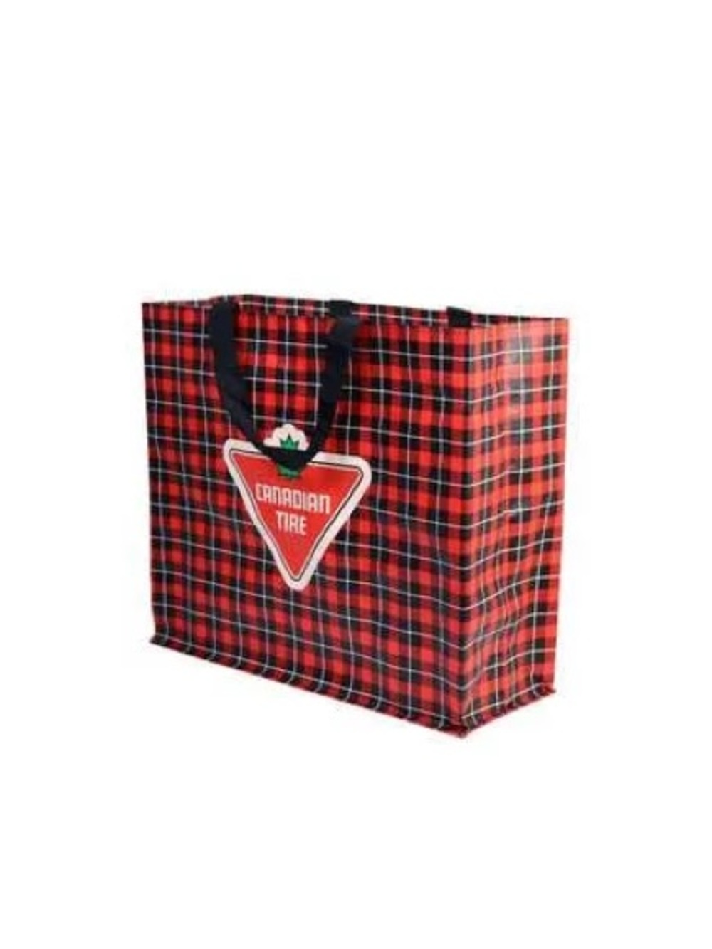 FREE WITH PURCHASE Canadian Tire Red Plaid Reusable Tote Bag HEATED RIVALRY